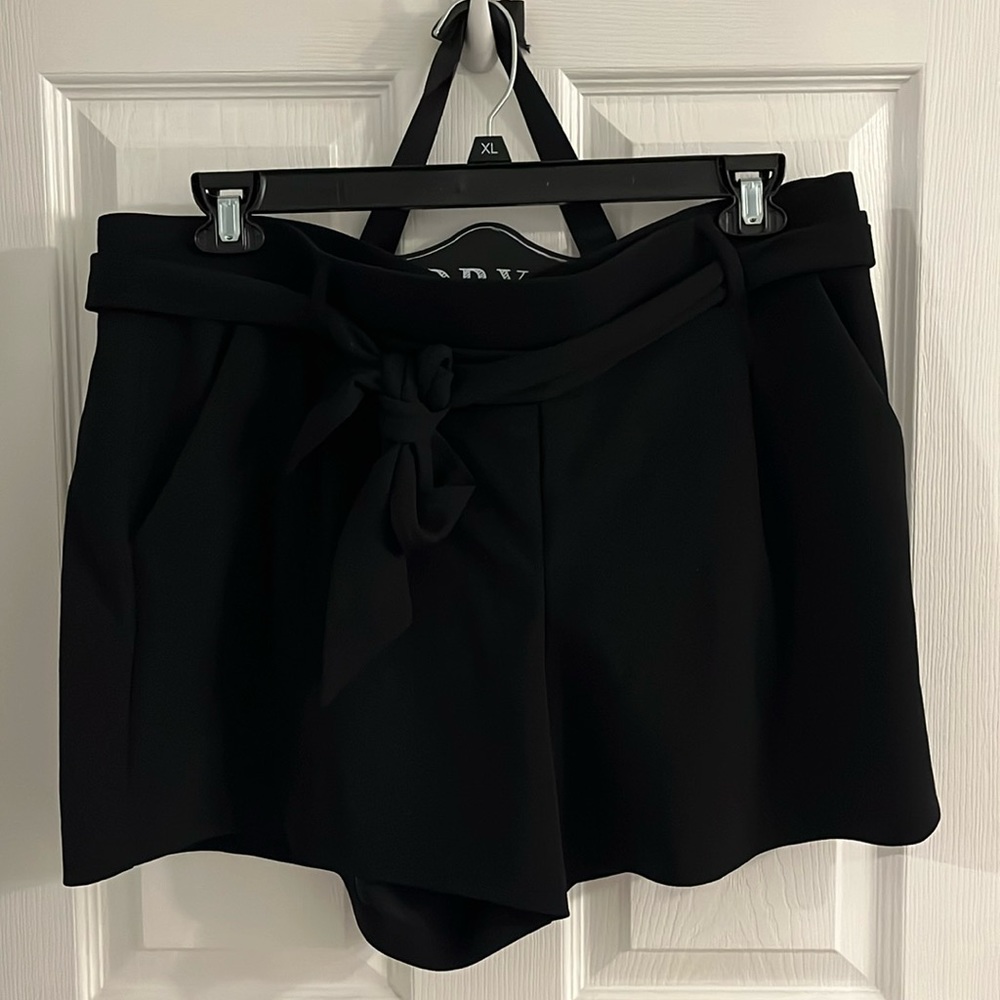 Loft Black Belted Shorts